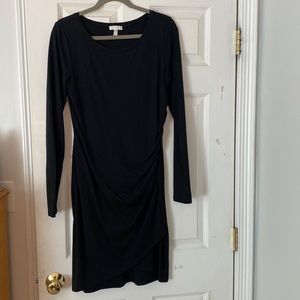 Nordstrom Black Faux Wrap Dress
